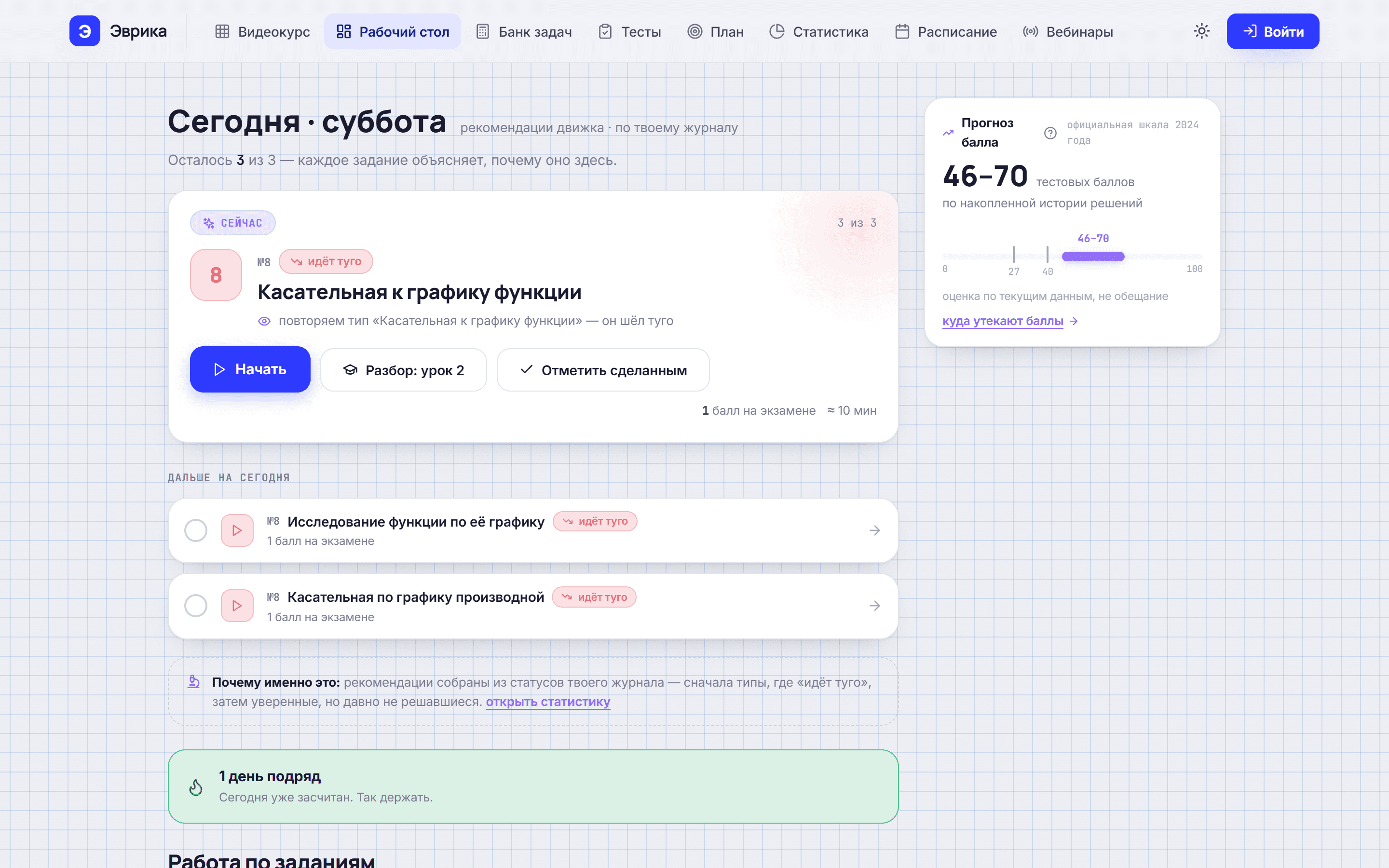 Открыл — и видно, что делать сегодня